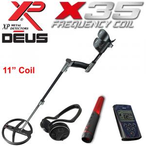 XP Deus - 11" x35, remote, mi6 & ws audio